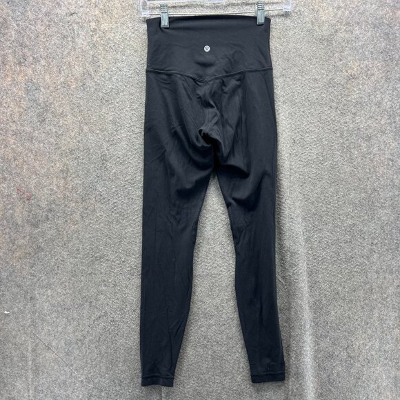 Lululemon Pants Women 4 Black Full Length Nulu Yoga Leggings Align High Rise - Picture 2 of 9